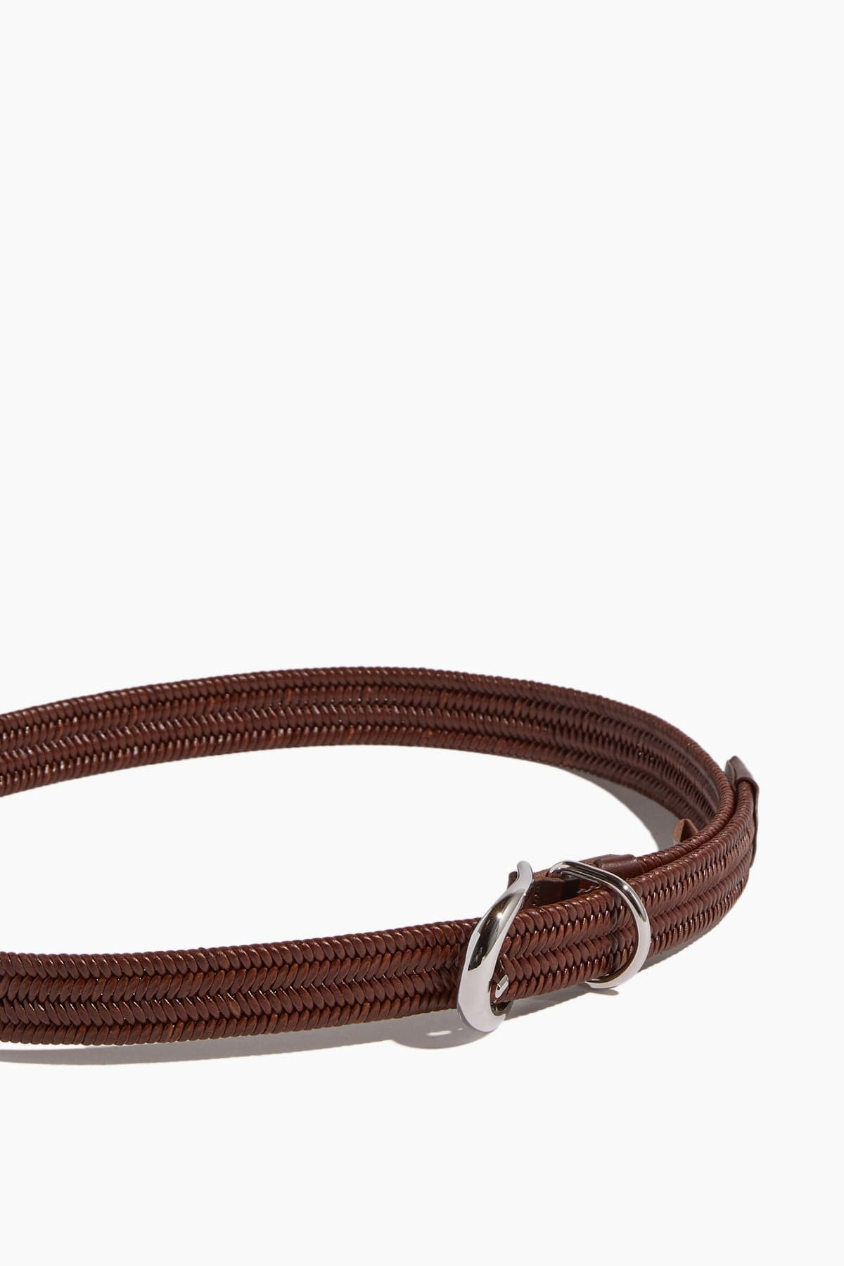 Hollyhock Loom Braided Belt in Mahogany/Silver - 3