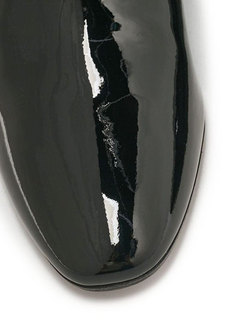 50mm patent-leather block-heel boots 6