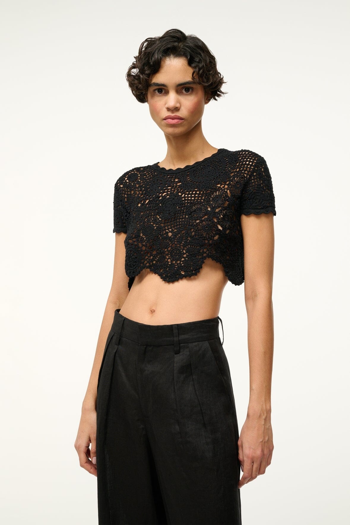 STAUD STARLIGHT TOP BLACK - 2