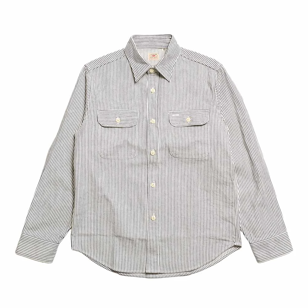 Hickory Stripe L/S Work Shirt - SC27853 - 1