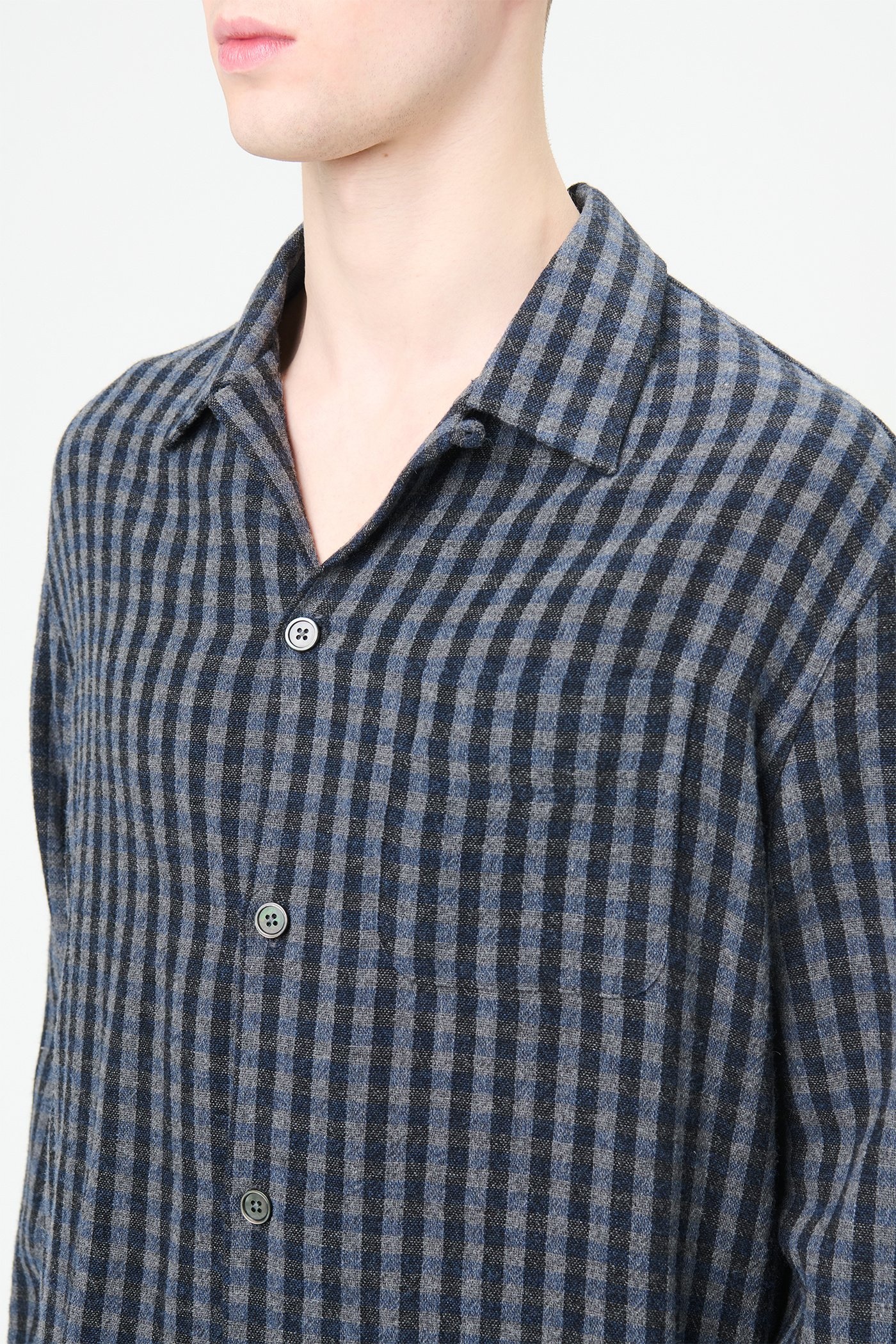 Heusen Shirt Principal Check Rural Wool - 4