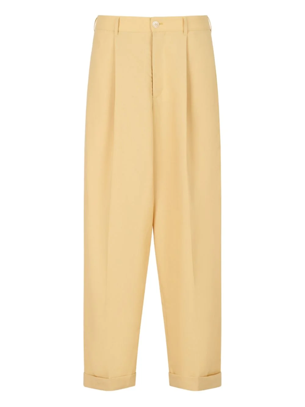 pleated elasticated-waistband trousers - 1