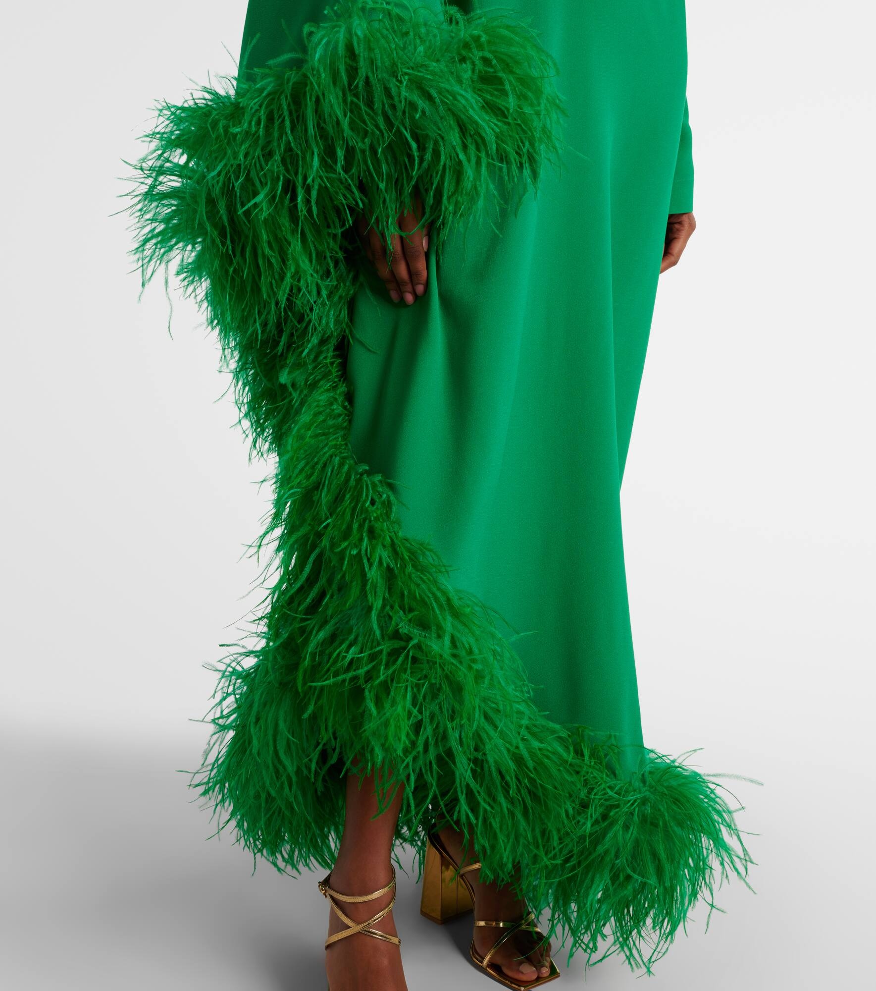 Ubud Extravaganza feather-trimmed gown - 5