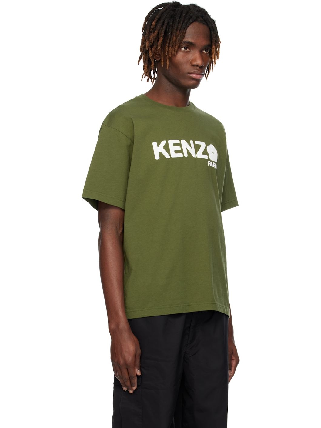 Green  Paris 'Boke Flower 2.0' Oversized T-shirt - 2