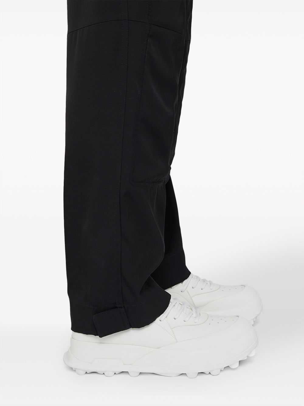 chunky panelled leather sneakers - 5