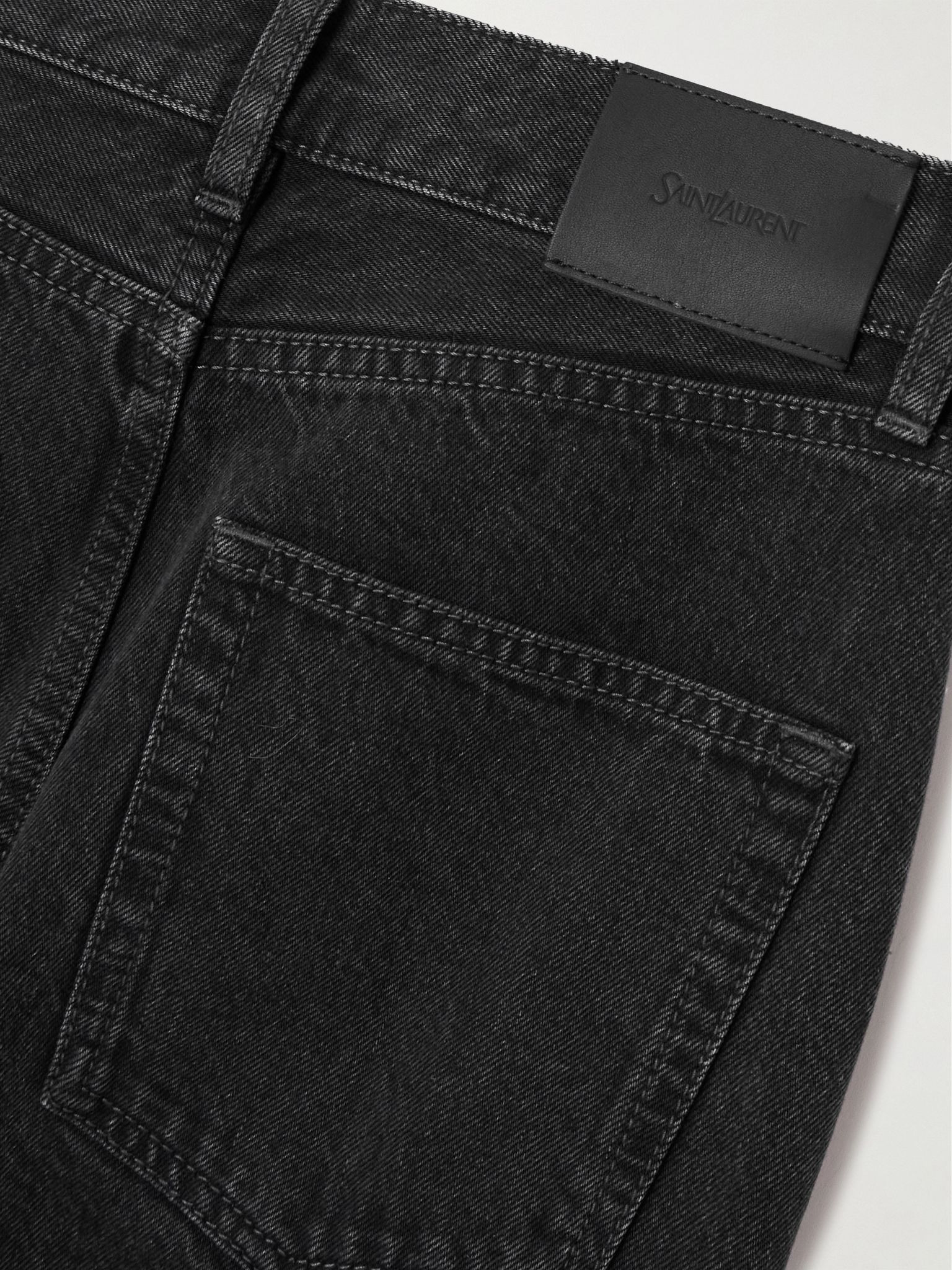 Mid-rise slim-leg jeans Black - 6