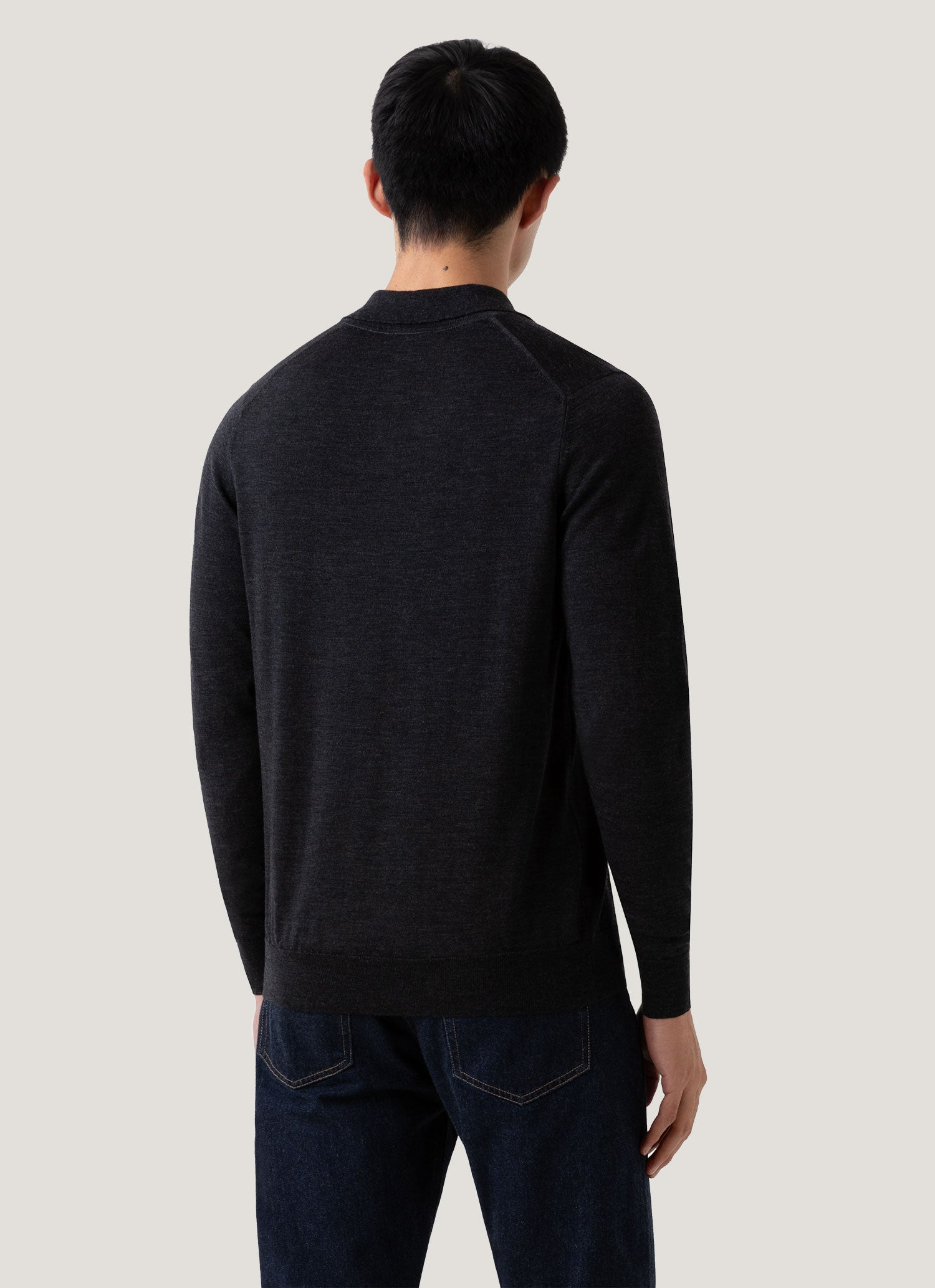 Fine Merino Wool Polo Shirt - 5