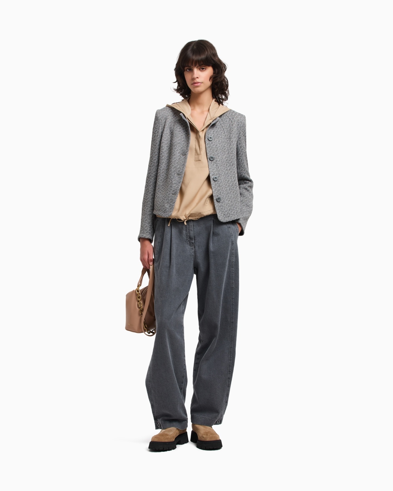 ICON TRICOT-EFFECT JACQUARD KNIT JACKET - 2