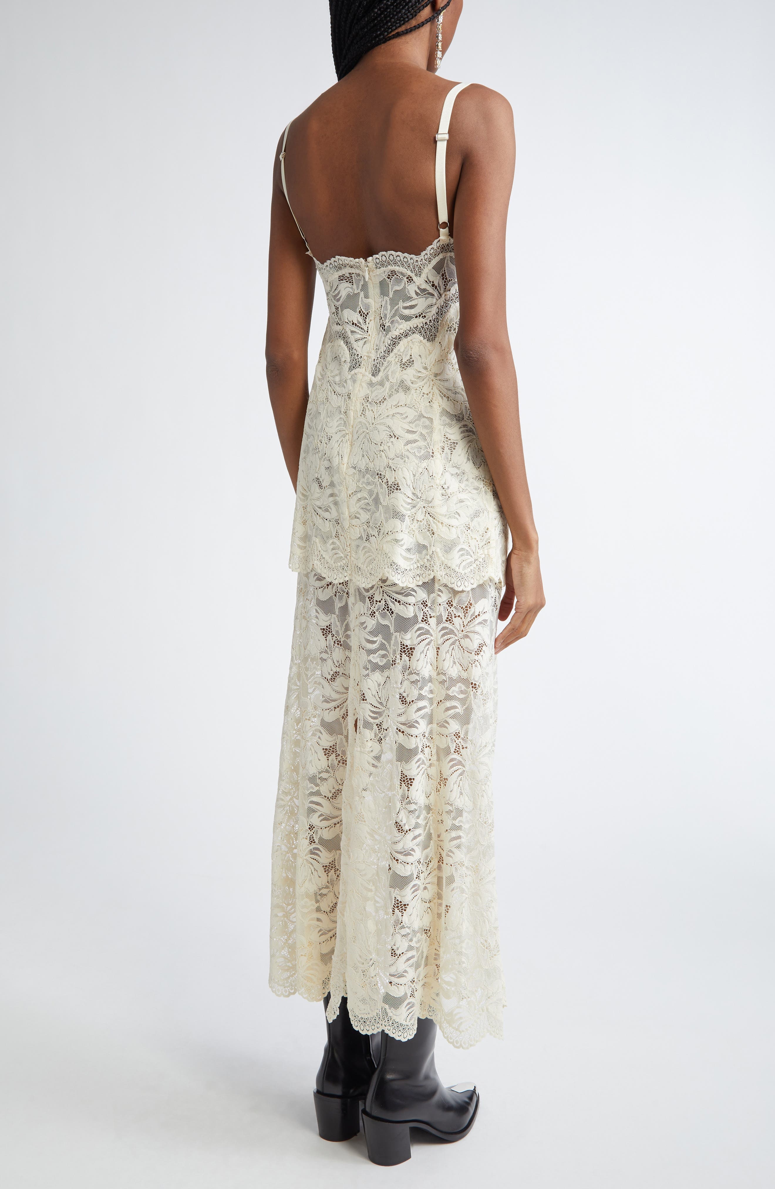 Rabanne Lace Slipdress in Ivory at Nordstrom - 2