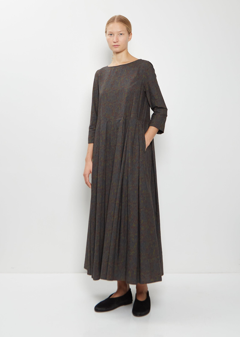 Cotton Floral Pleated Dress 4