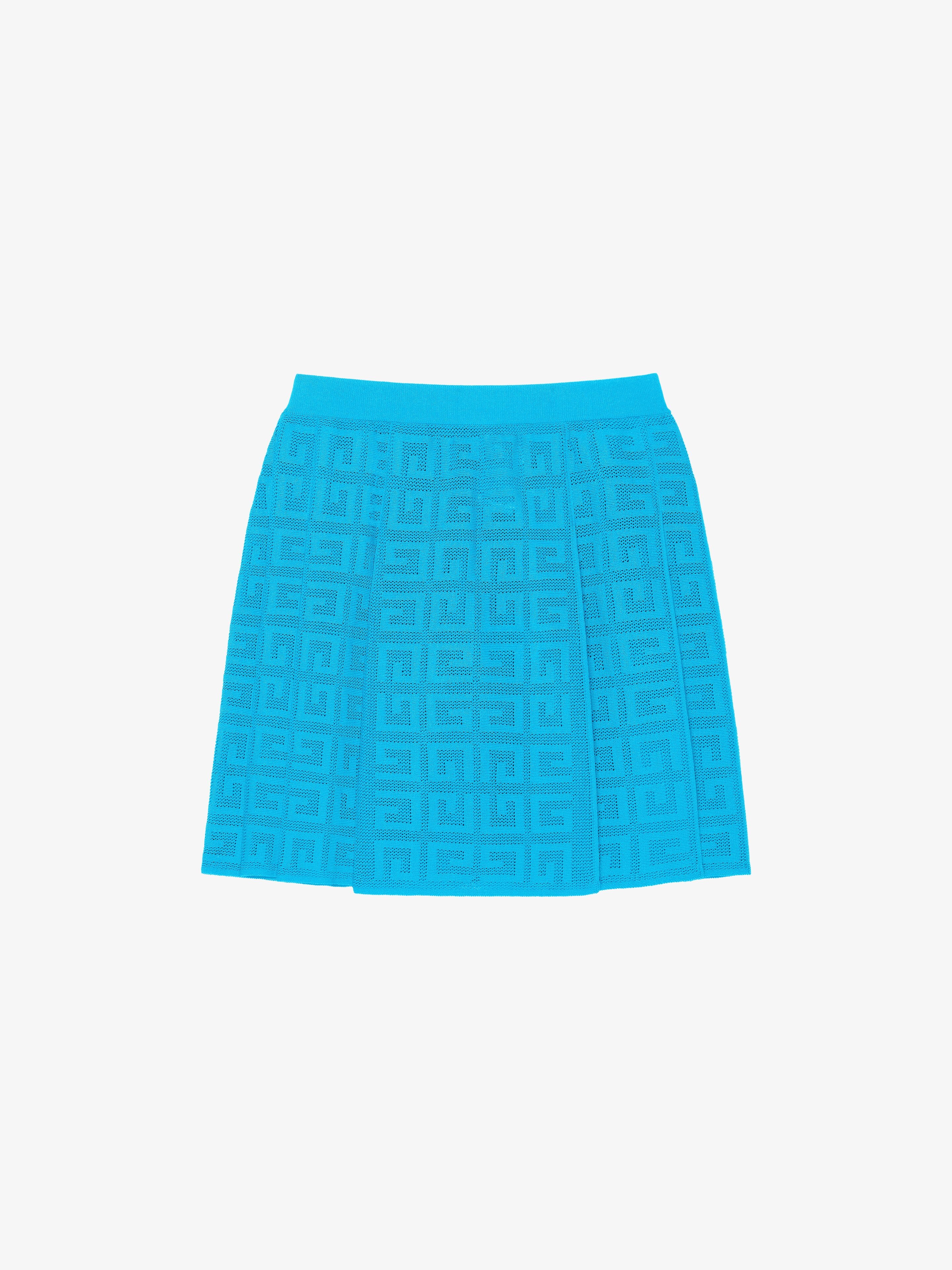 PLEATED SKIRT IN 4G JACQUARD - 1