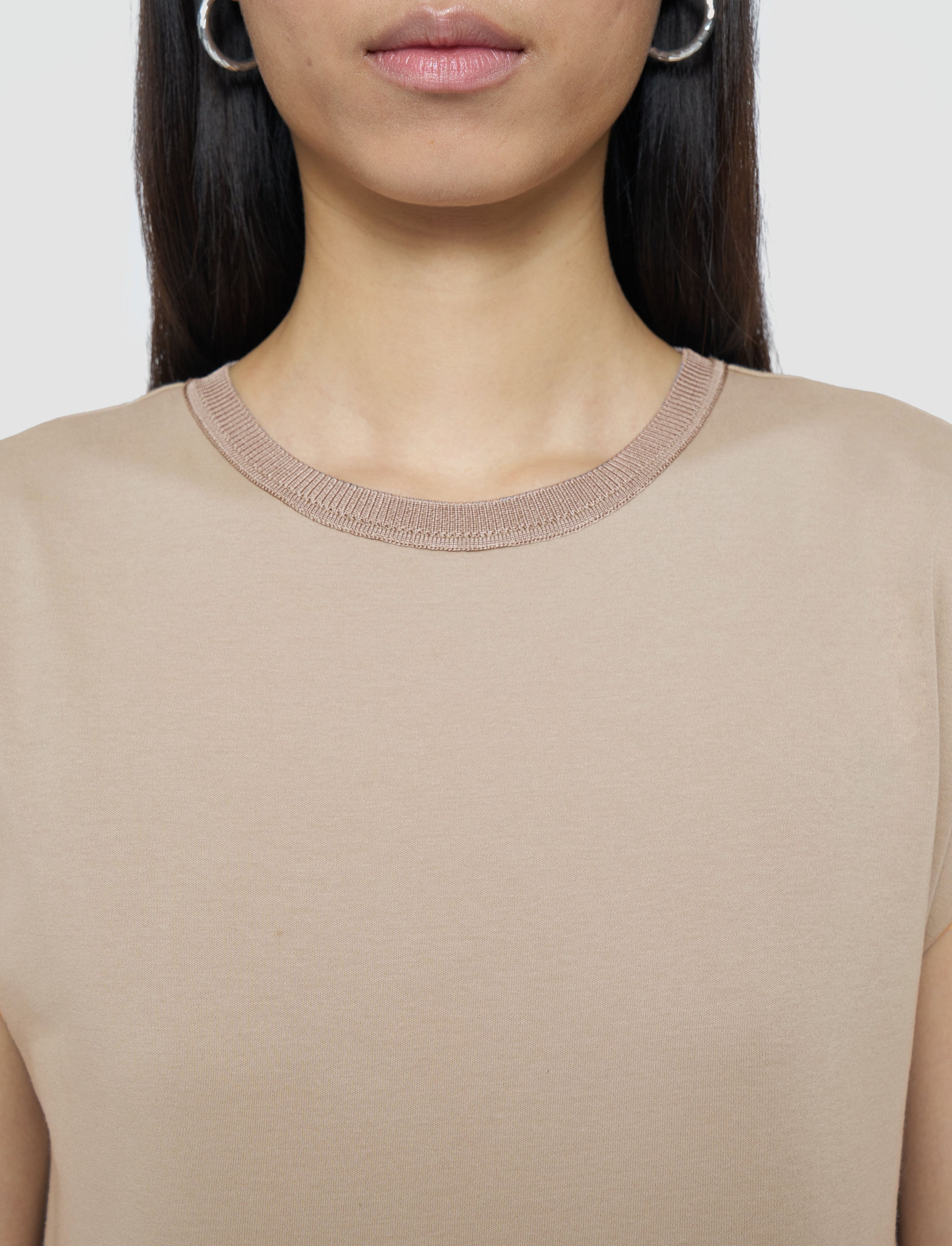 Poplin Jersey Dress - 4