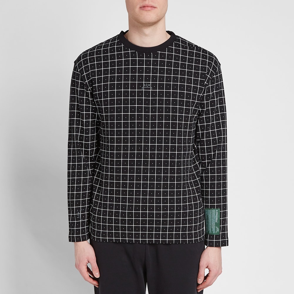 A-COLD-WALL* Long Sleeve Grid Tee - 4