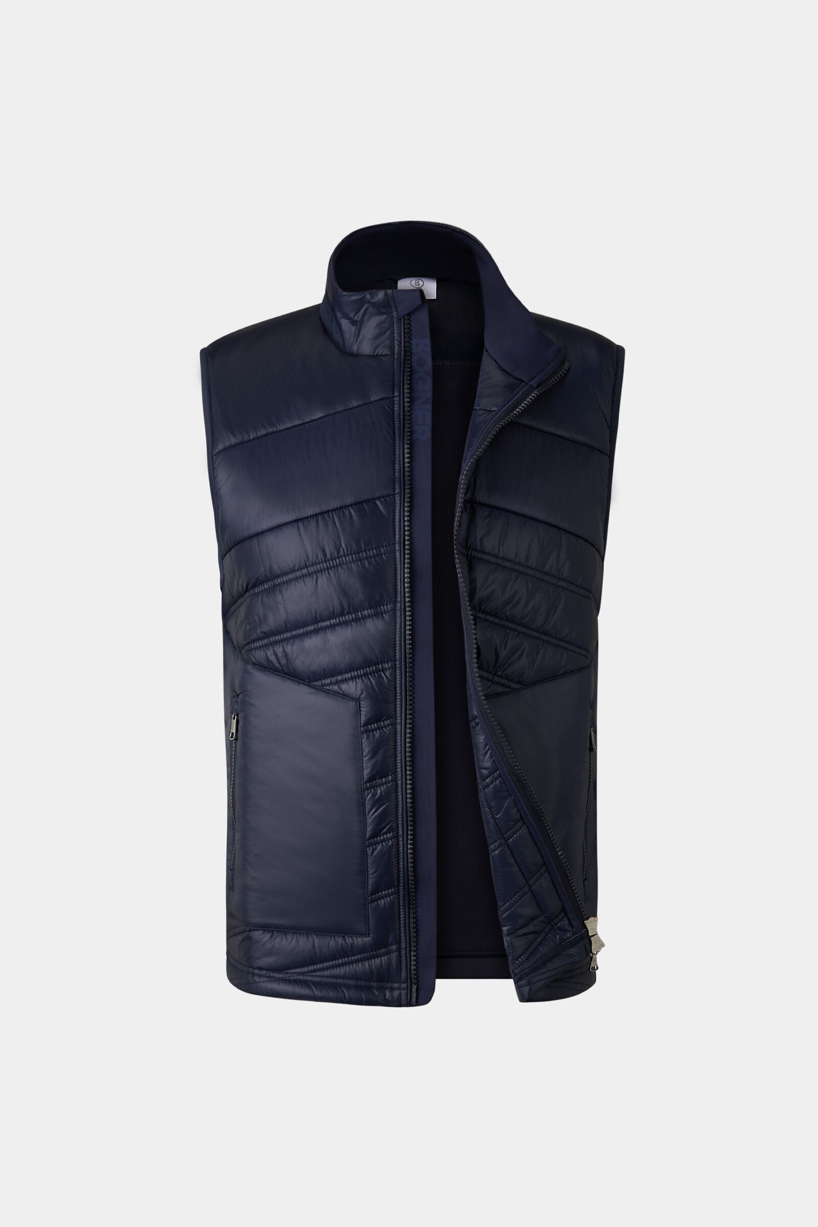 Jay Quilted waistcoat in Navy blue - 2