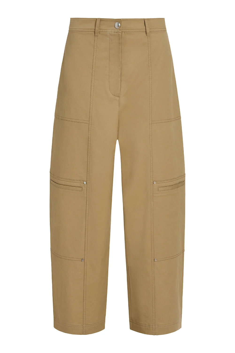BENTLEY PEACHED TWILL SLIM BARREL TROUSER - 1
