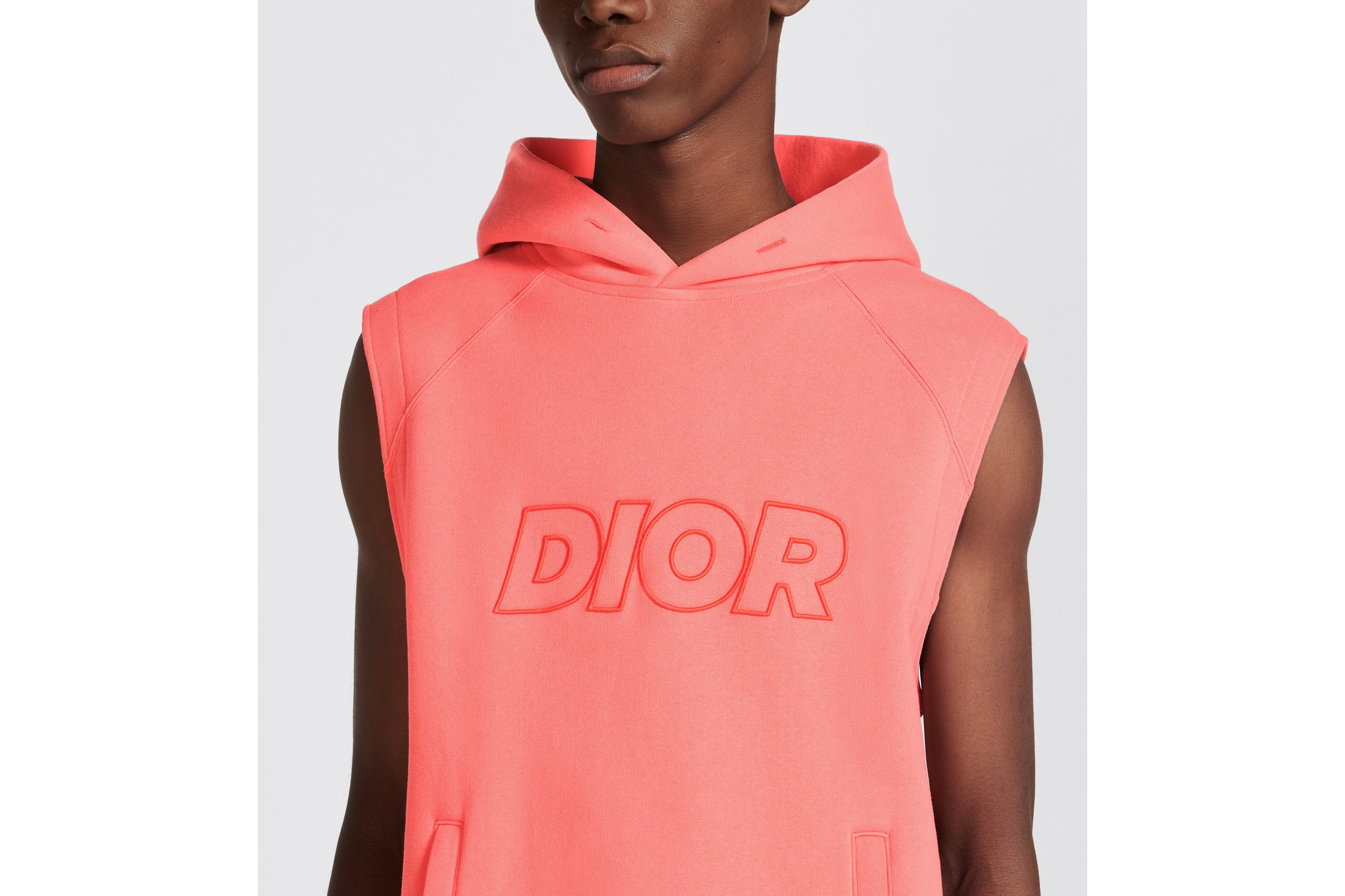 Oversized Sleeveless Hooded Sweatshirt - 7