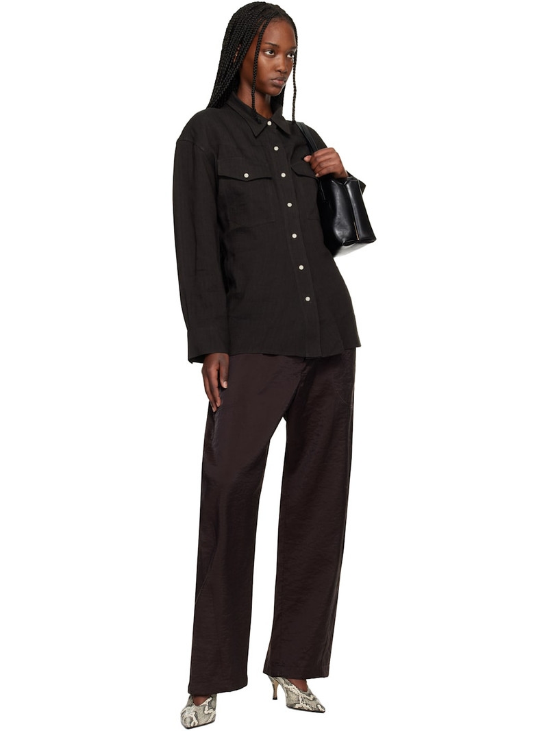 Studio Nicholson Brown Hera Trousers outlook