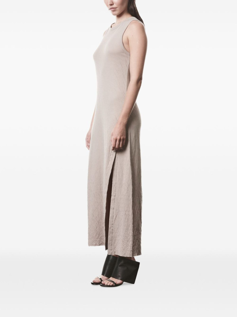 thom/krom side-slit textured midi dress outlook