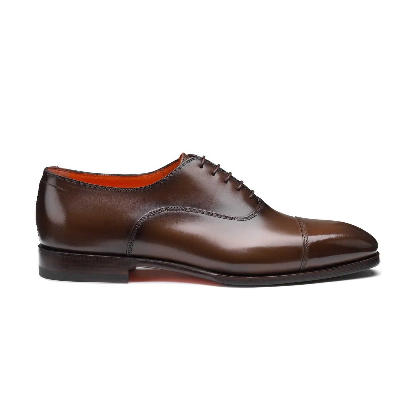 Men's dark brown leather Oxford shoe - 1