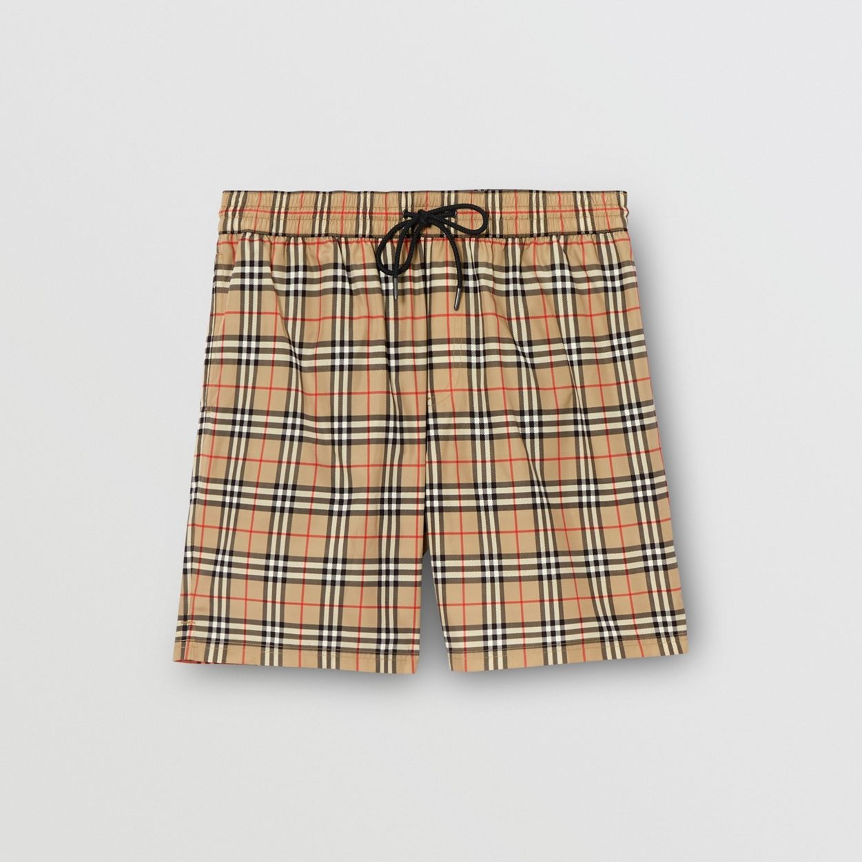 Small Scale Check Drawcord Swim Shorts - 1