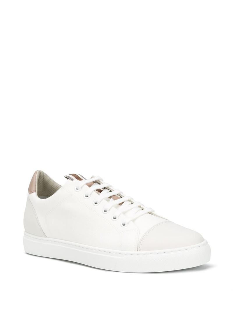 Brunello Cucinelli colour-block low top sneakers outlook