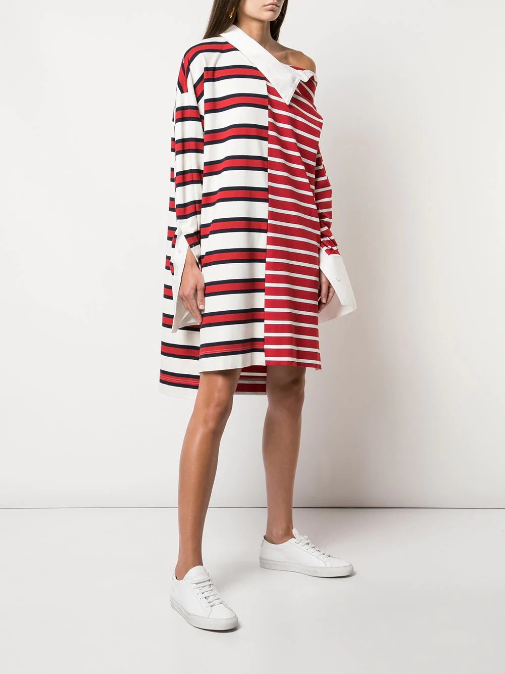 striped shift rugby dress - 3