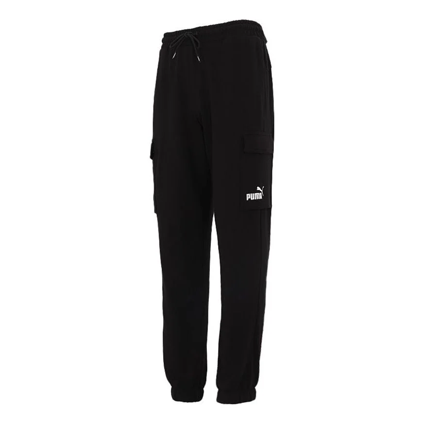 PUMA Running Training Breathable Knit Bundle Feet Sports Long Pants Black 847725-01 - 1