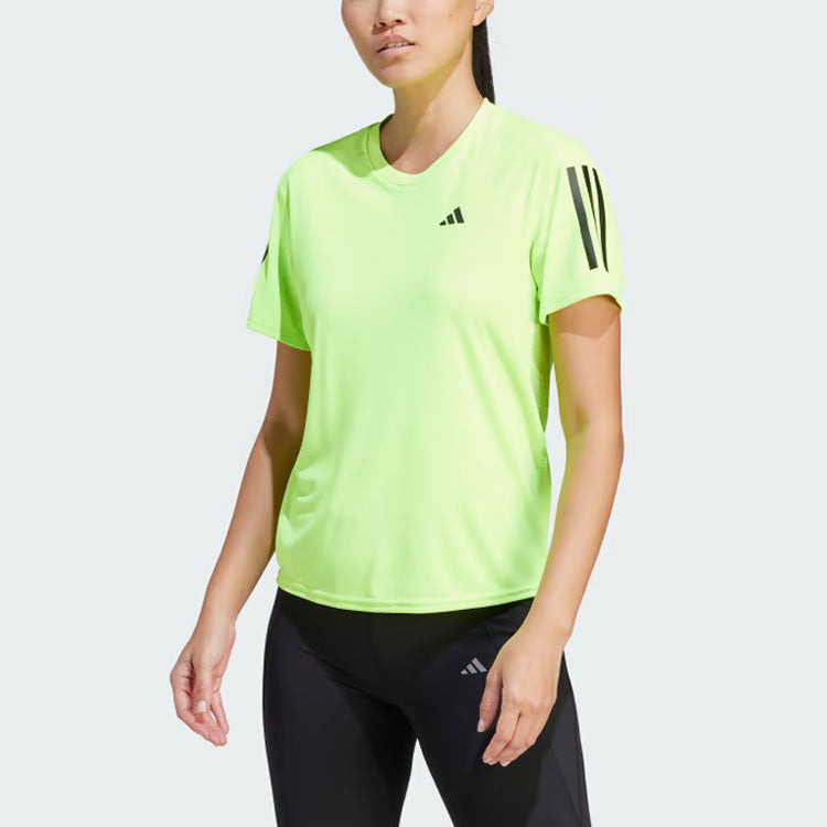 (WMNS) adidas Own the Run Tee 'Lucid Lemon' IL4133 - 2