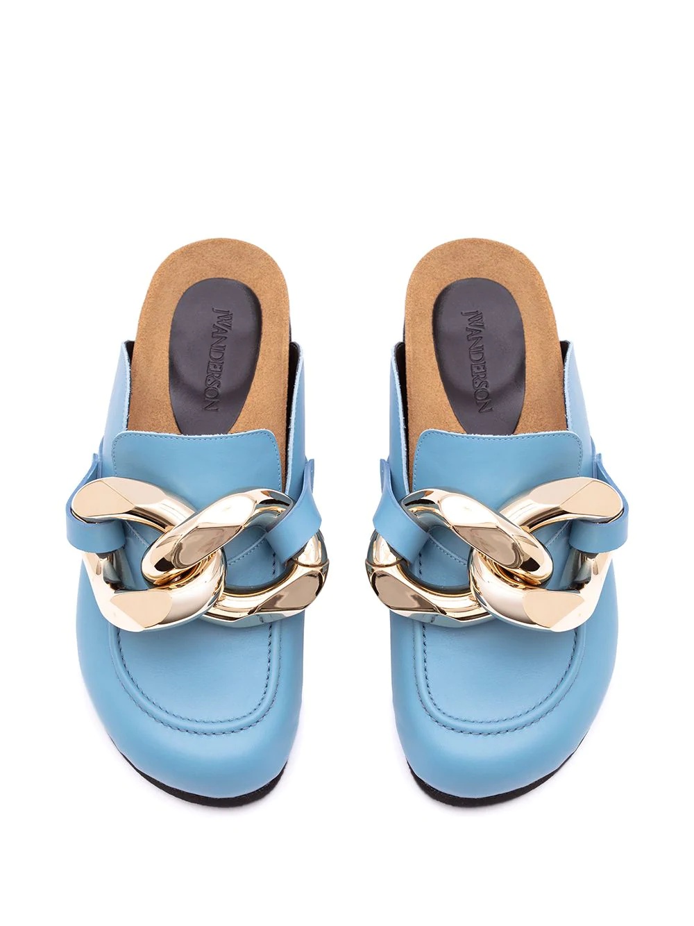 Chain loafer mules - 4