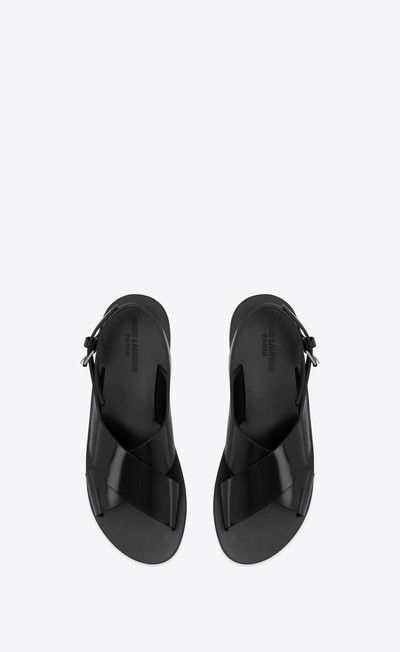 SAINT LAURENT mojave sandals in smooth leather outlook