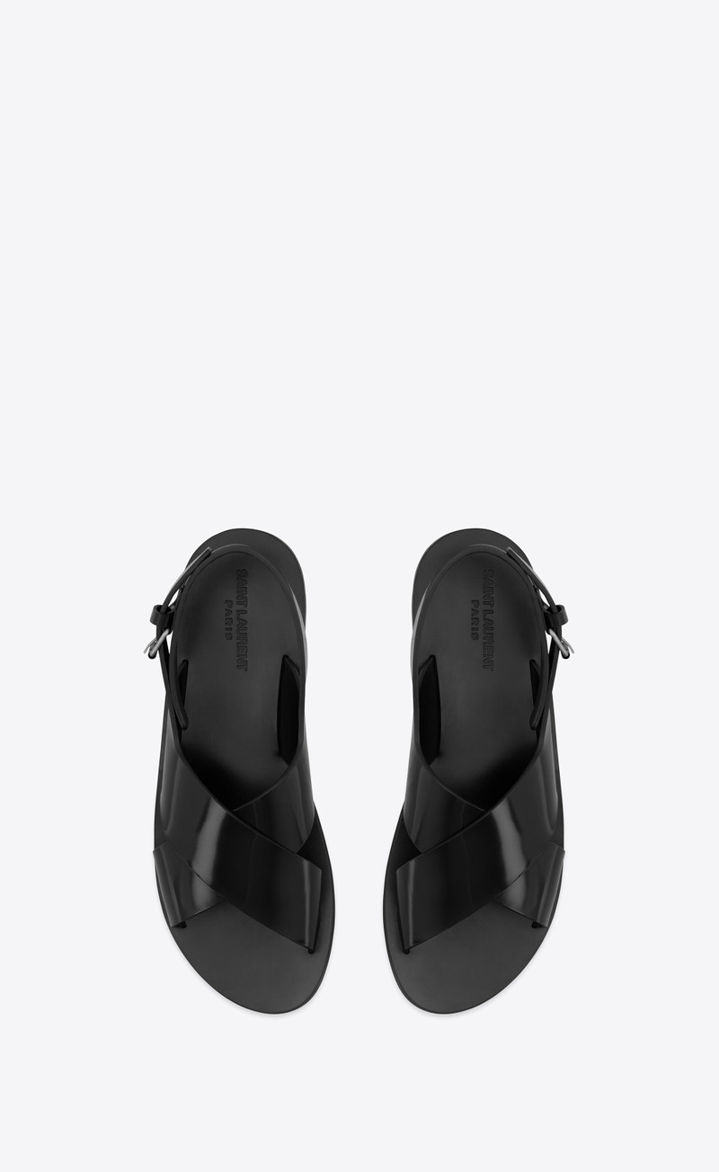 SAINT LAURENT mojave sandals in smooth leather outlook