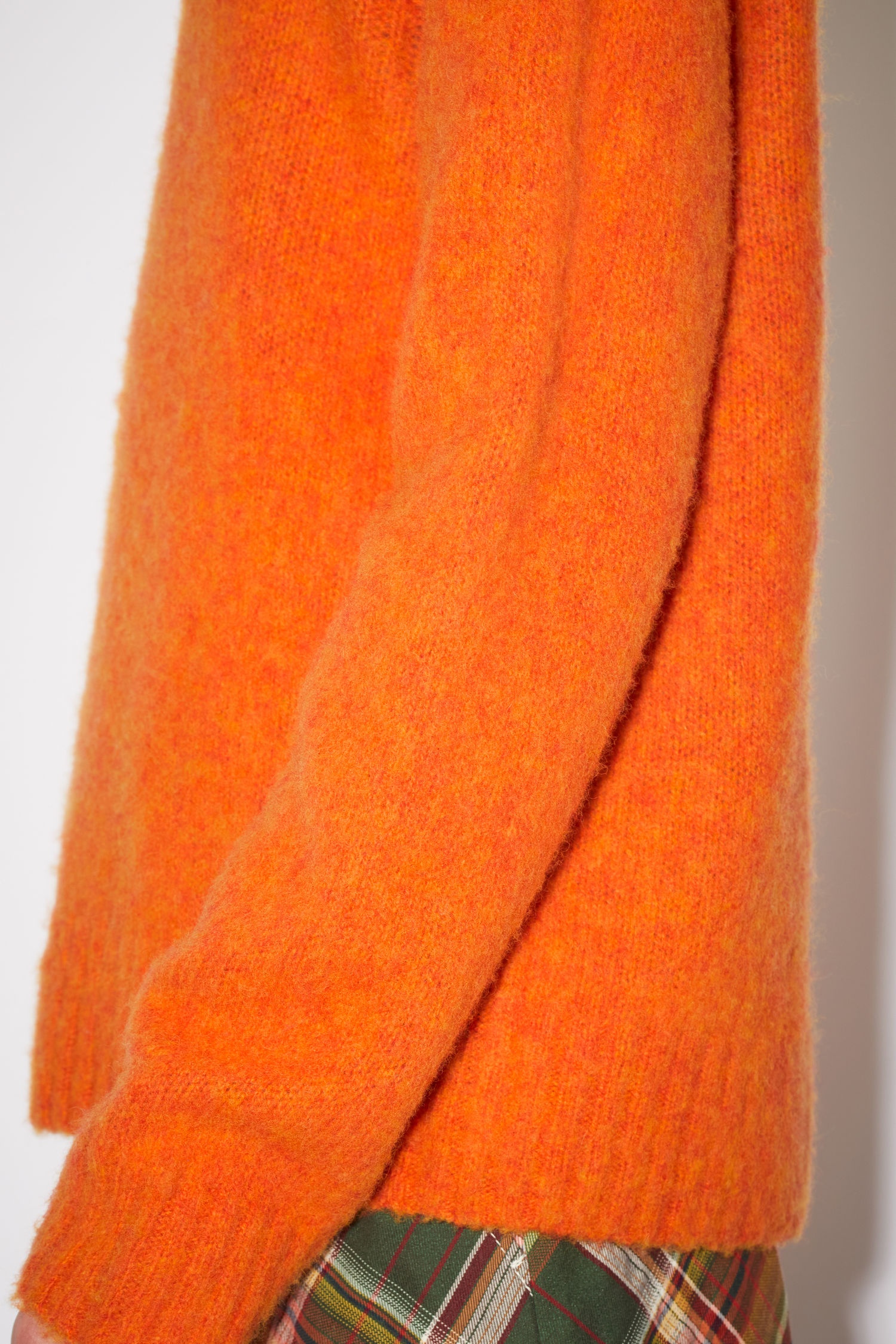 Brushed wool sweater - Mandarin orange - 5