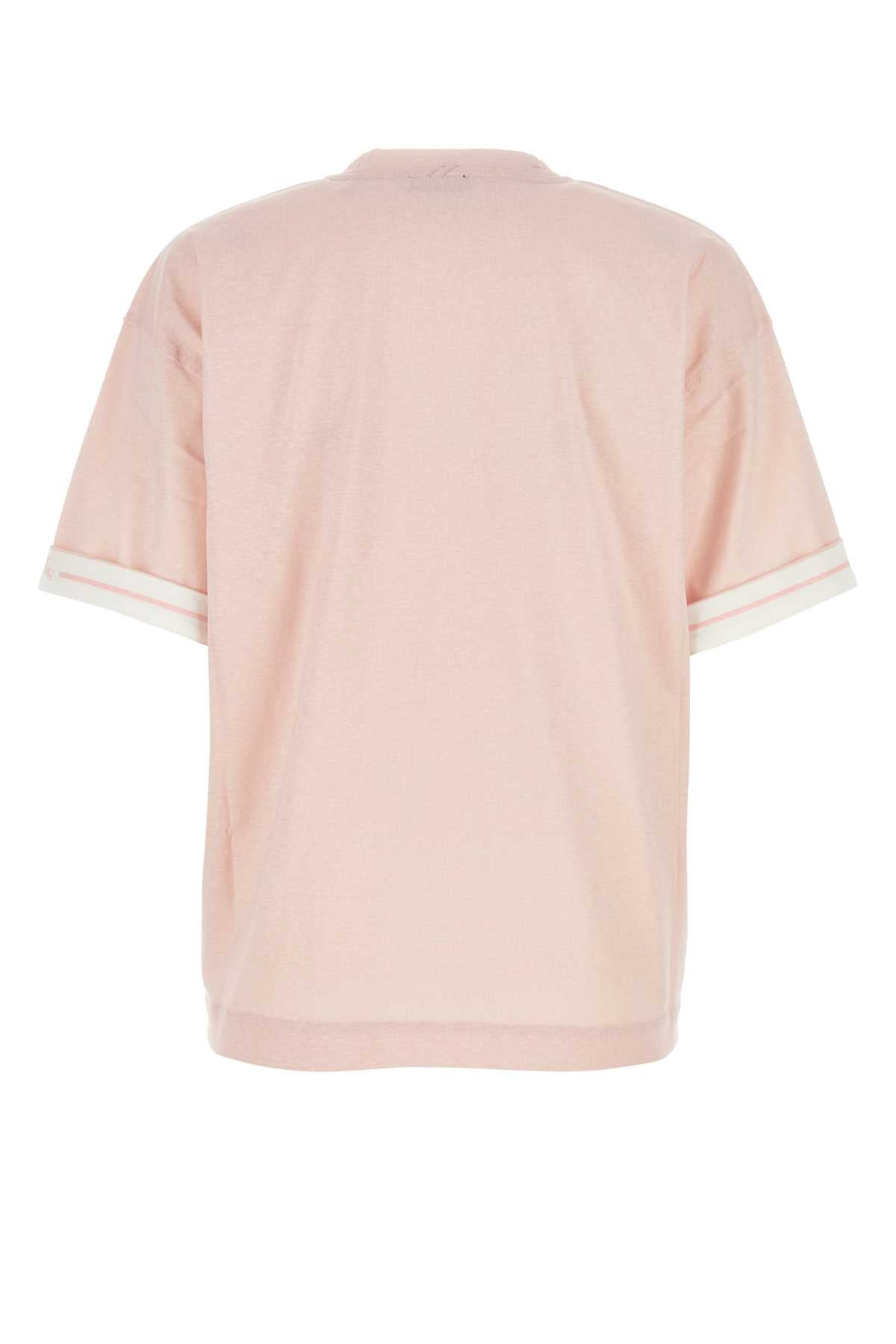 Burberry Women Pink Cotton Oversize T-Shirt - 2