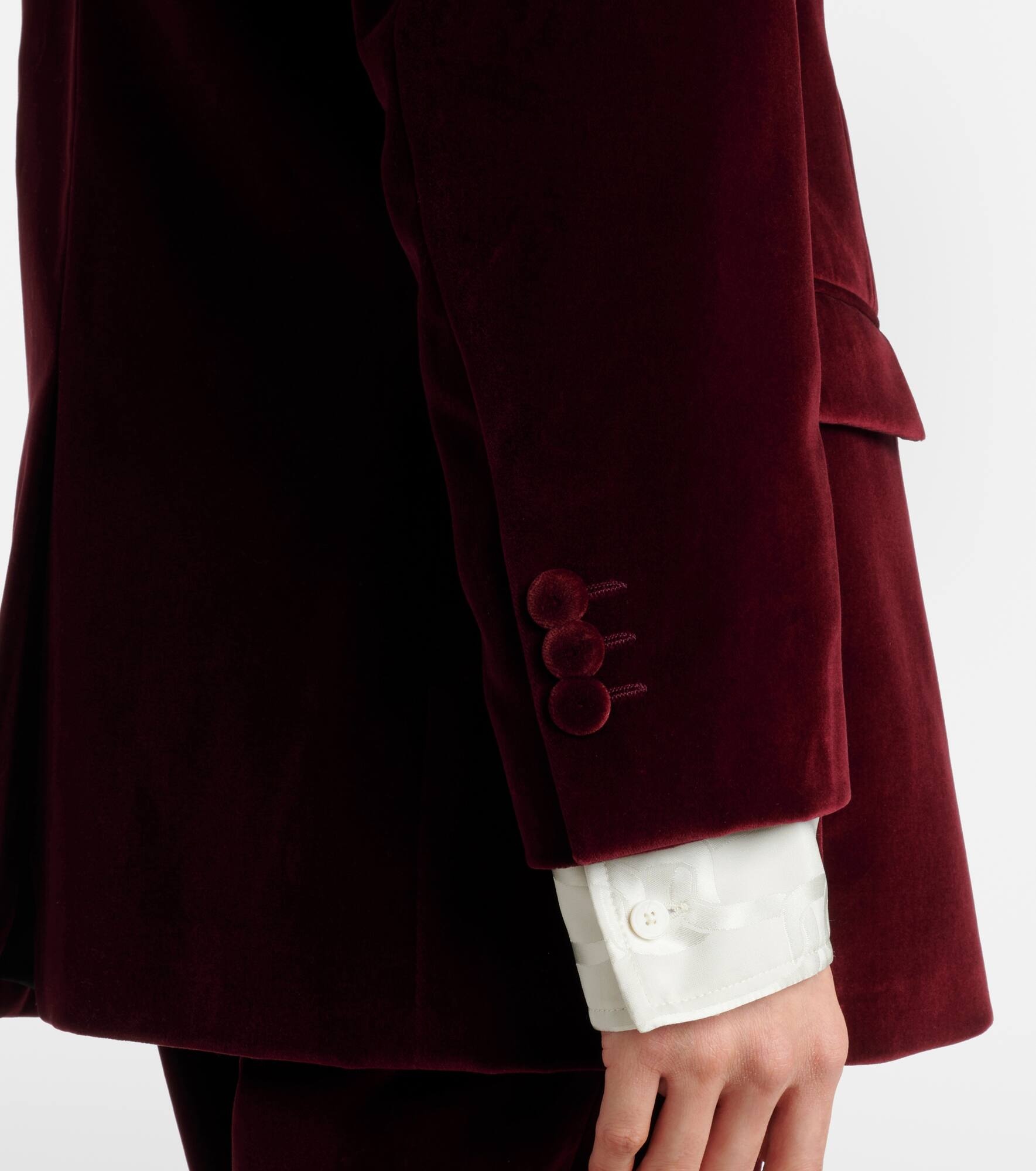 Cotton velvet blazer - 6