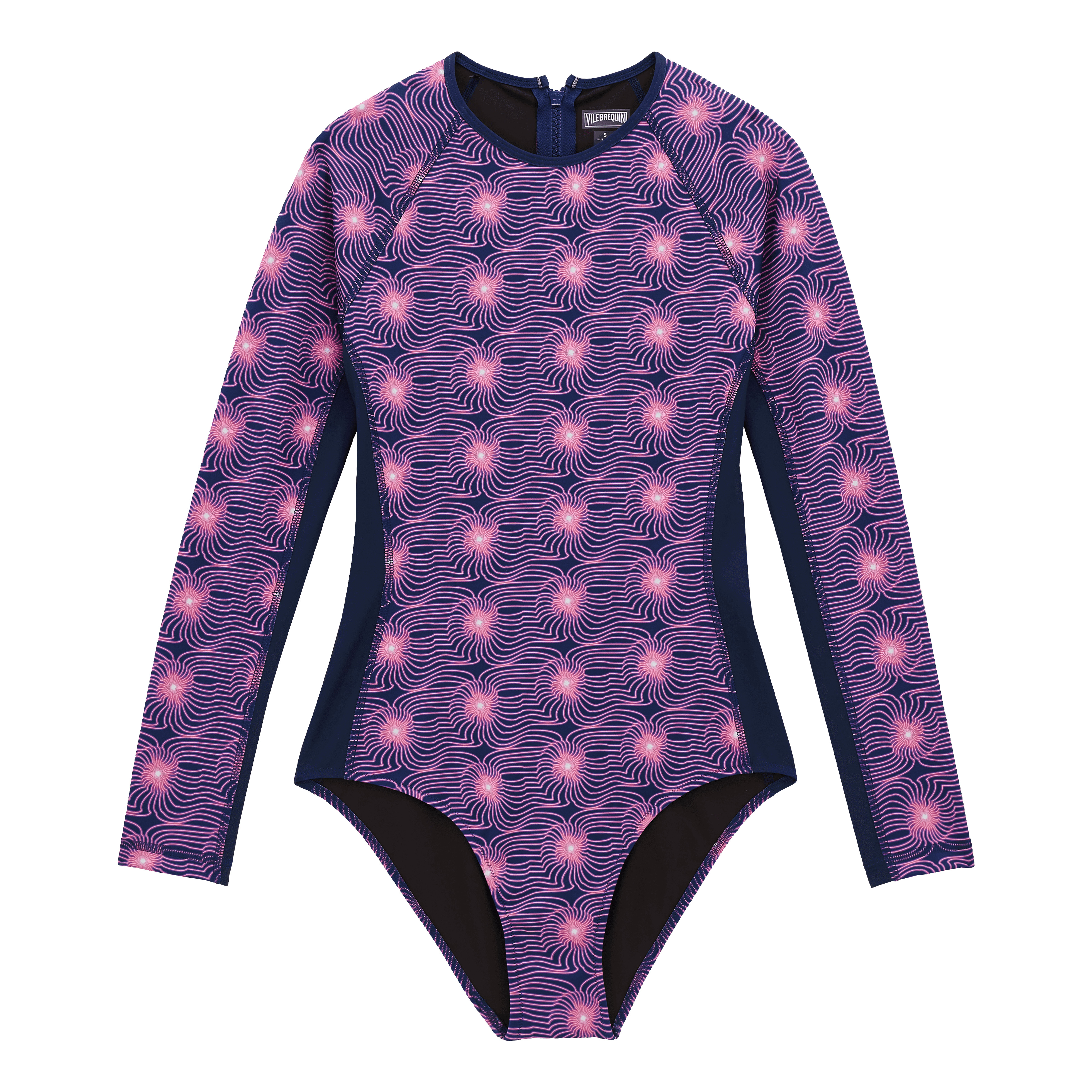 Women Long Sleeves One-Piece Rashguard Hypno Shell - 1