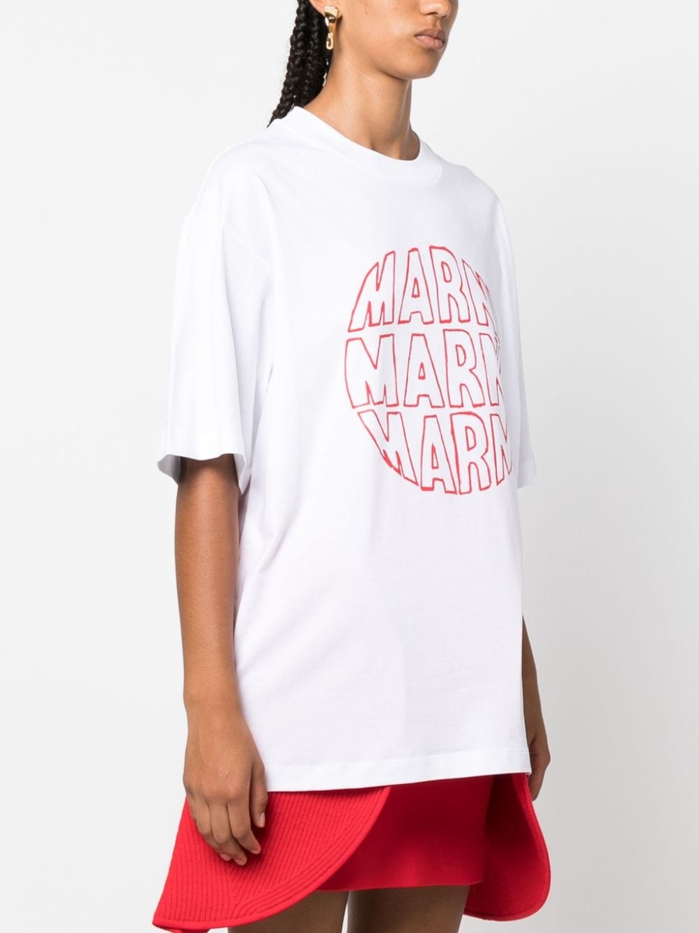 logo-print cotton T-shirt - 3