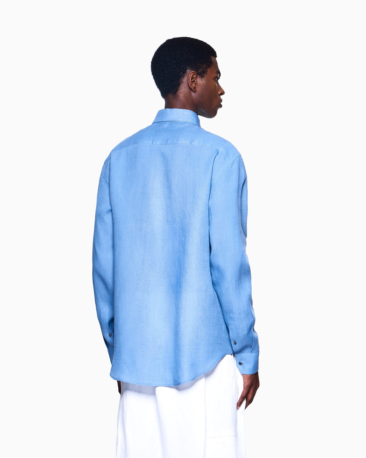 REGULAR-FIT SHIRT IN LINEN - 3