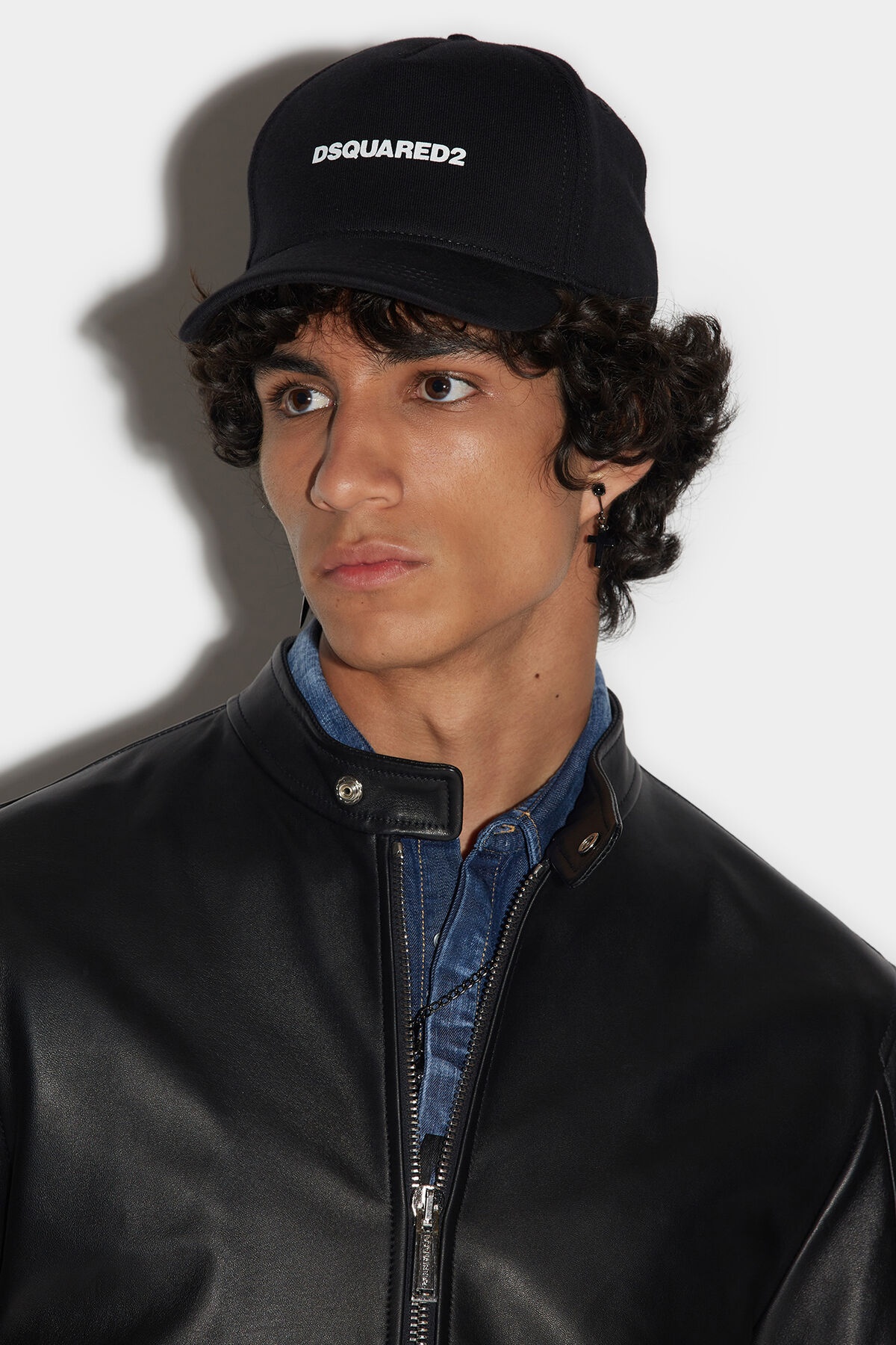 LEATHER BIKER BOMBER - 4