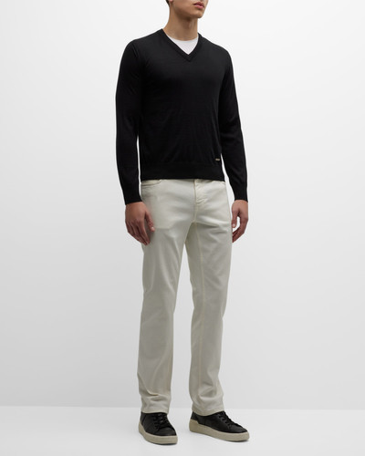 Brioni Men's V-Neck Cashmere-Silk Sweater outlook