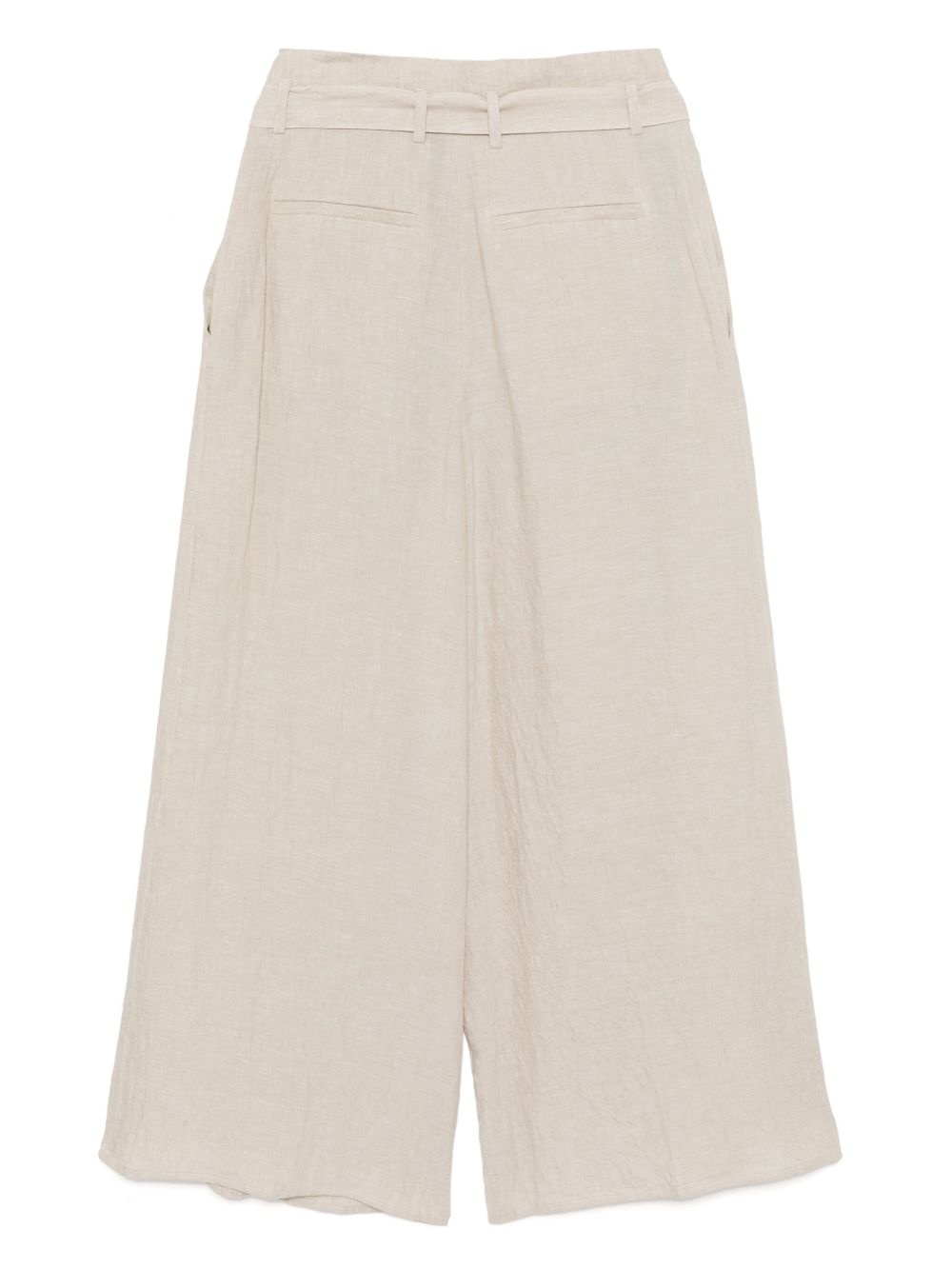belted wide-leg pants - 2