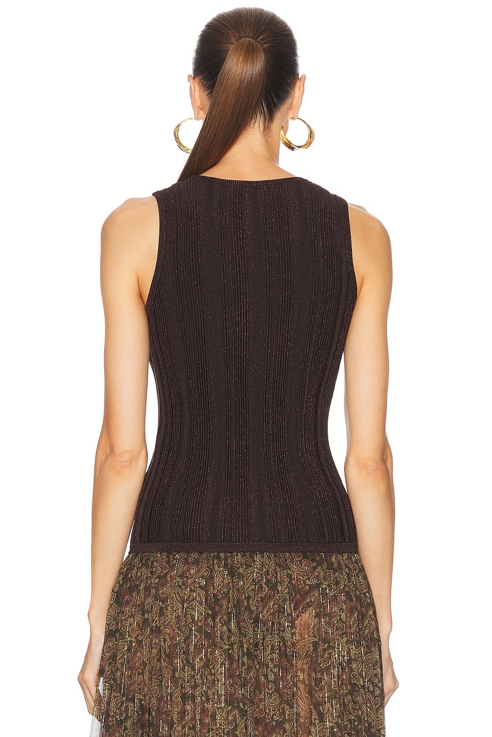 Lucky Metallic Racer Tank Top - 3