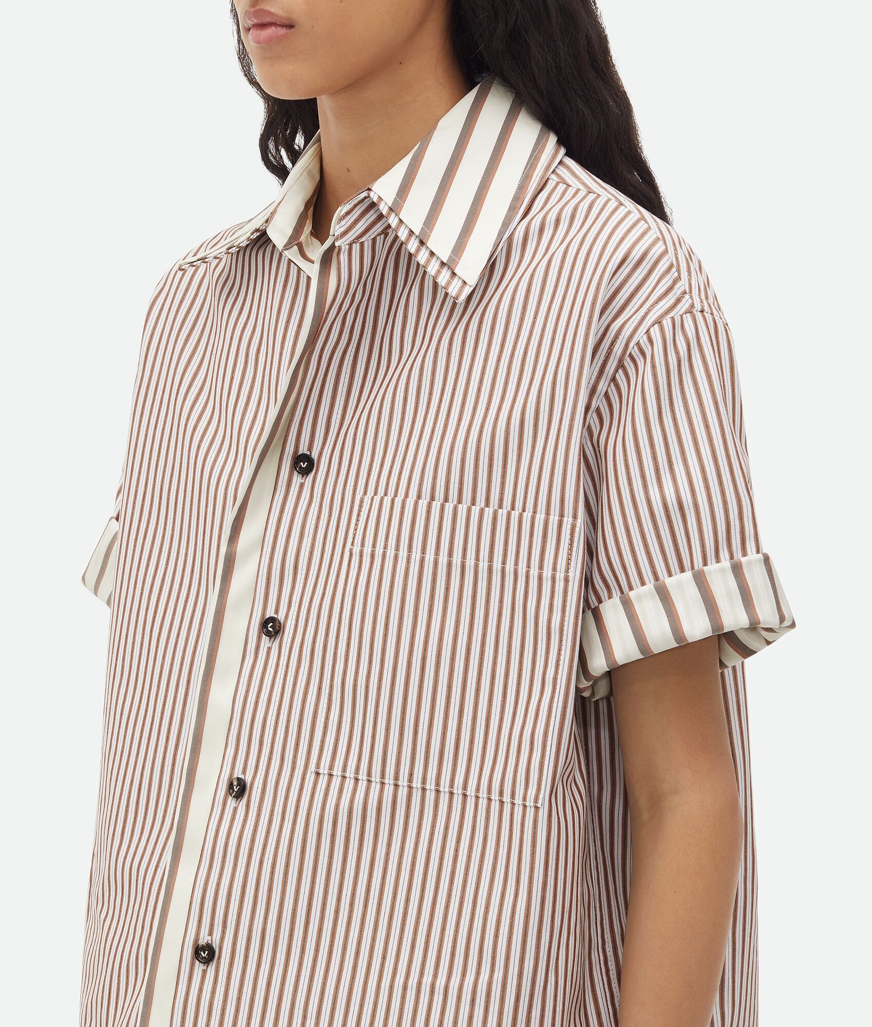Double Layer Cotton And Silk Shirt - 4