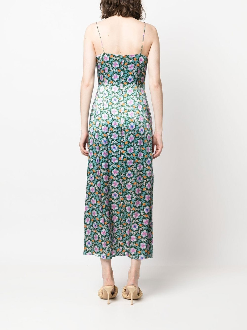 floral-print silk midi dress 4