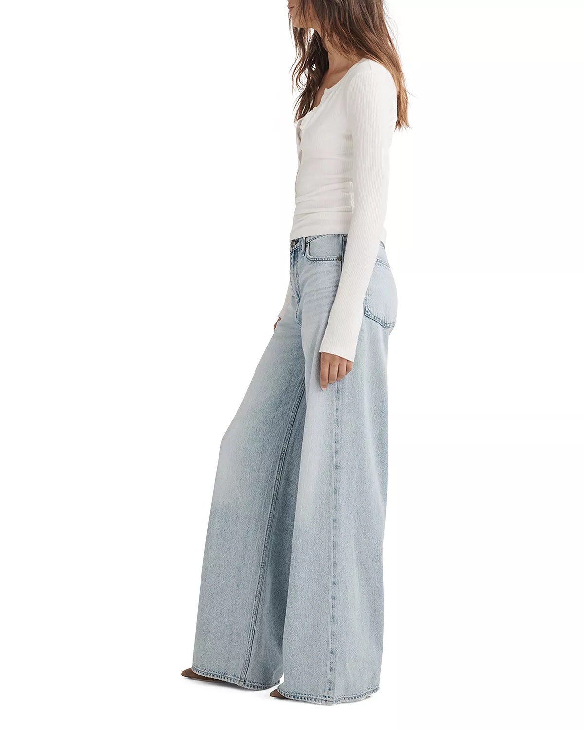 Featherweight Sofie High Rise Wide Leg Jeans in Kierra - 3