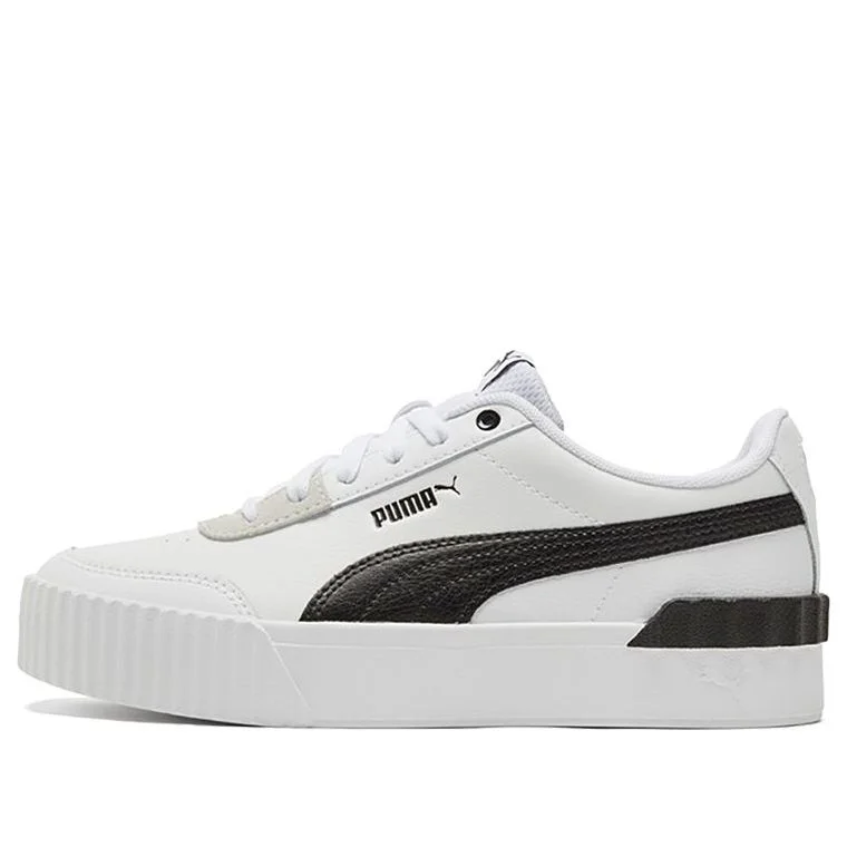 (WMNS) PUMA Carina Lift Shoes Black/White/Grey 373031-16 - 1
