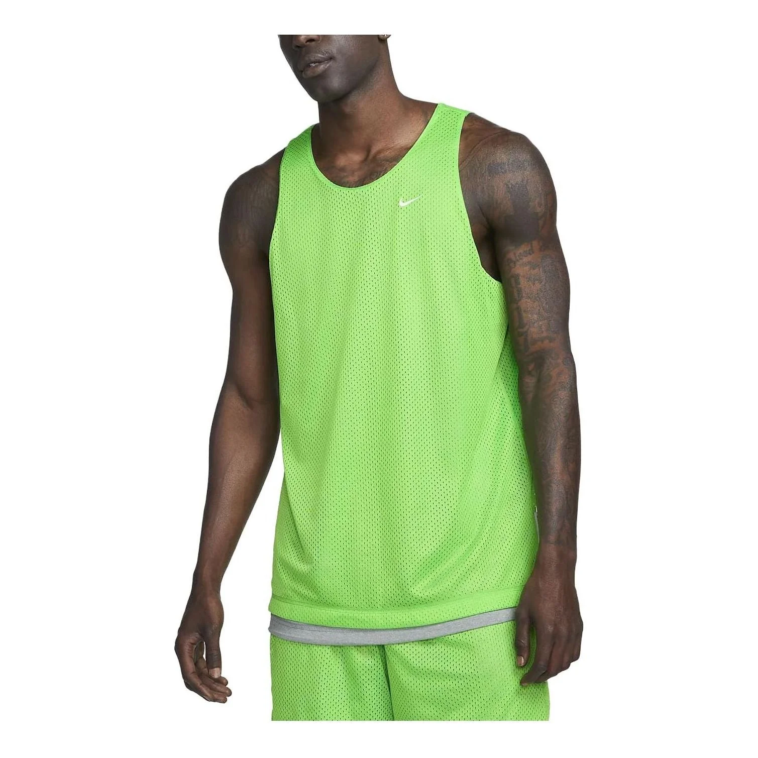 Nike Dri-FIT Standard Issue Quick-Dry Reversible Basketball Jersey 'Light Green Grey' DQ5732-313 - 1