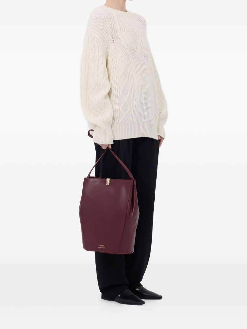 Loulou de Saison Silva cable knit sweater outlook
