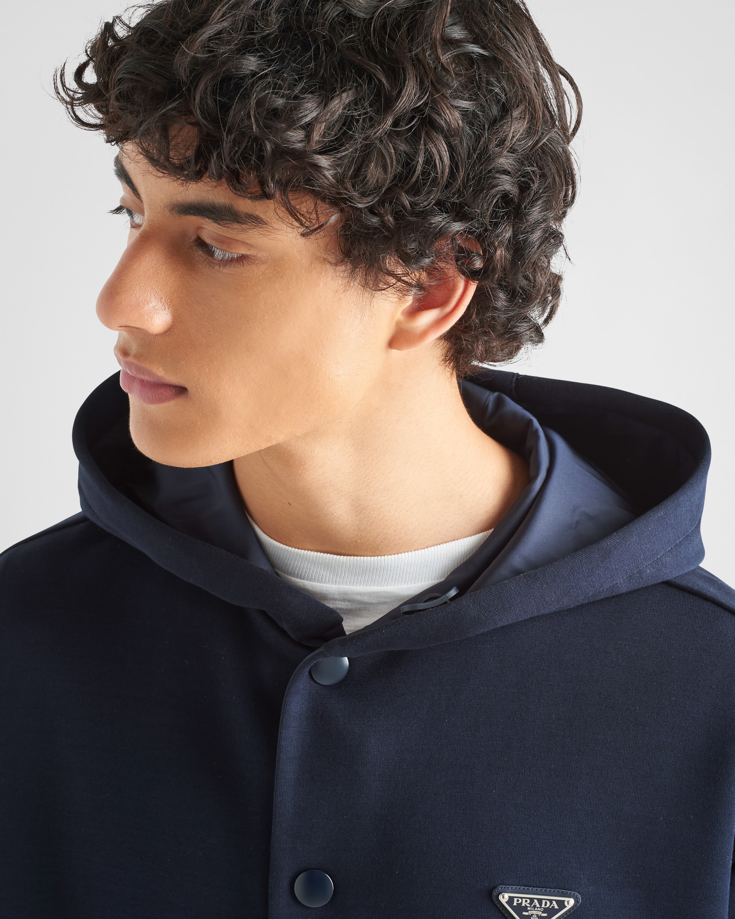 Technical cotton hoodie - 4
