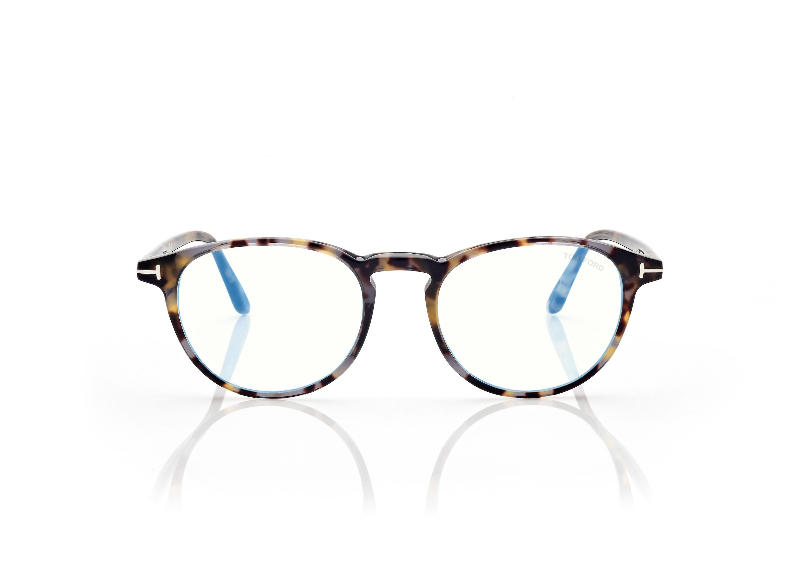 BLUE BLOCK ROUND OPTICALS - 1