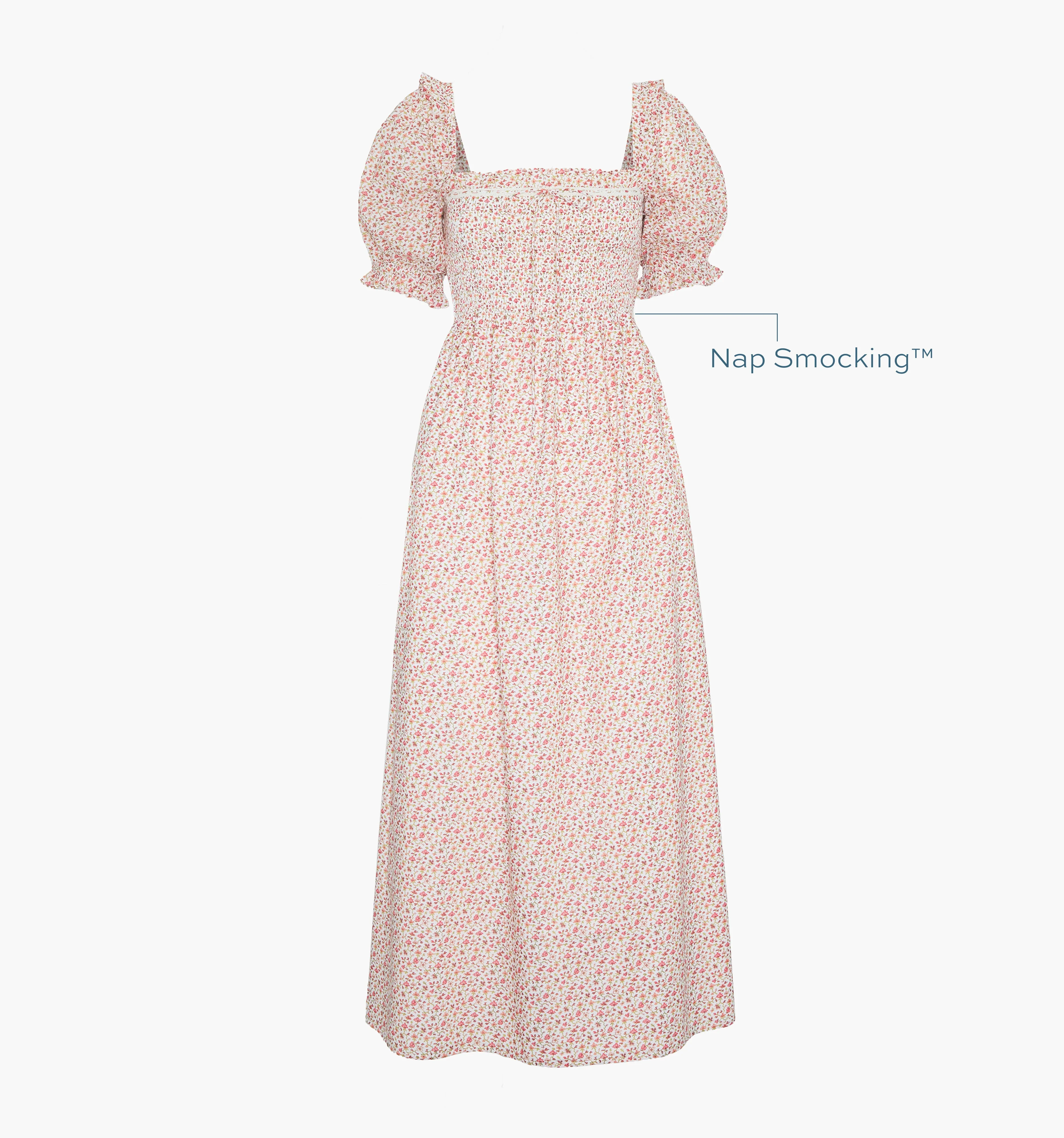 The Scarlett Nap Dress - Ivory Geo Ditsy - 1